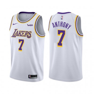 Nike Los Angeles Lakers #7 Carmelo Anthony Youth White NBA Swingman Association Edition Jersey